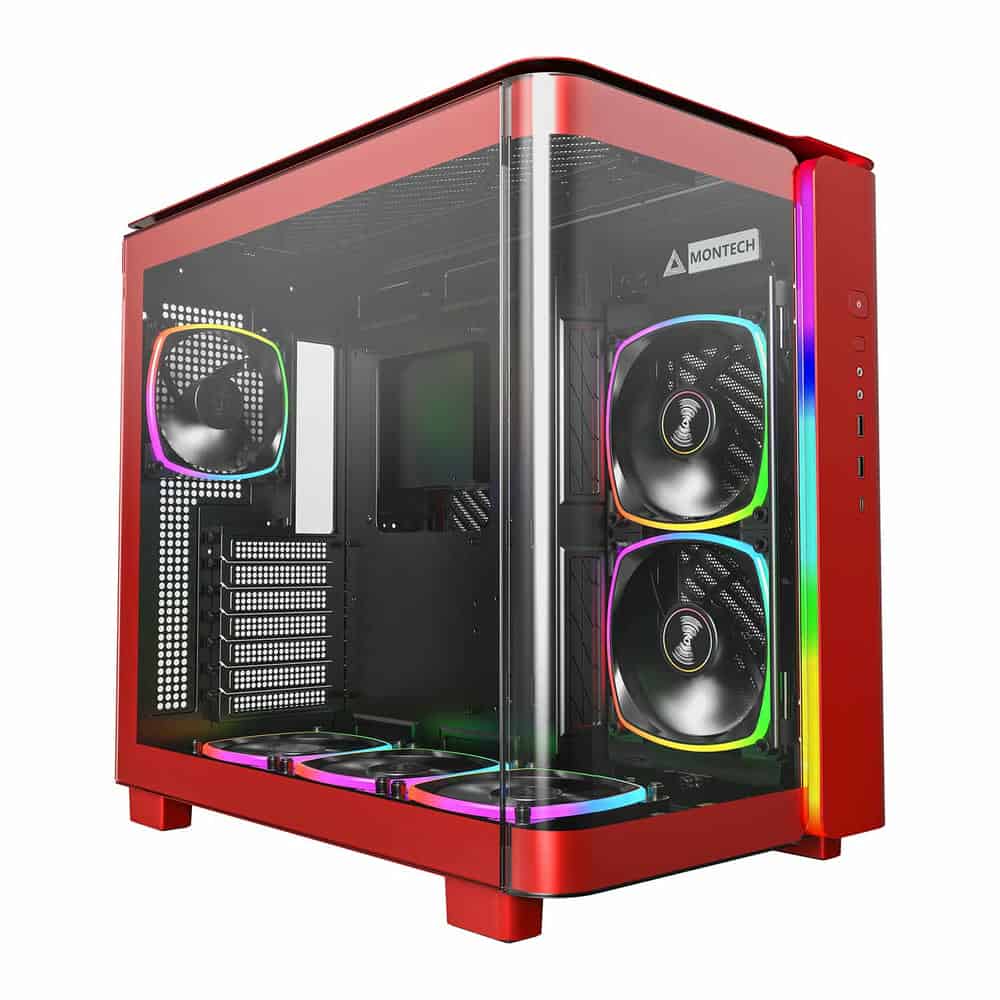 (image for) Montech KING 95 PRO Red Mid Tower PC Case